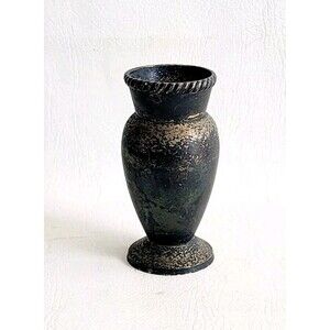 Pottery Barn Black and Gold Vase